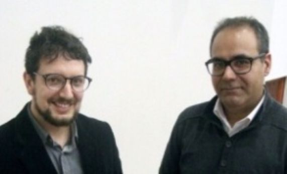 Hans Stange y Claudio Salinas, académicos del ICEI. 