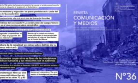 Portada de la Revista Comunicación y Medios N° 36