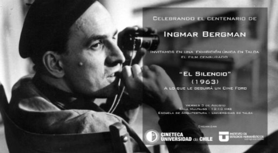 Universidad de Talca conmemorará el centenario del cineasta Ingmar Bergman