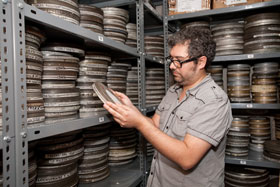 Luis Horta, coordinador de la Cineteca de la Universidad de Chile.