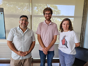 Alejandro Morales, Bertran Salvador y Claudia Lagos