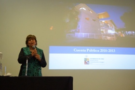María Olivia Mönckeberg, directora del Instituto de la Comunicación e Imagen.